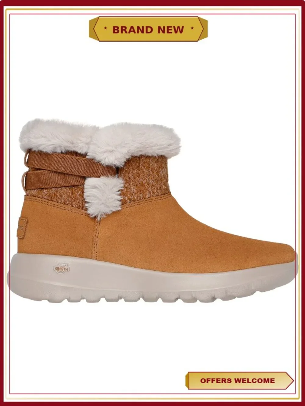 Women's Winter Boot with Faux Fur Suede & Air-Cooled Insole